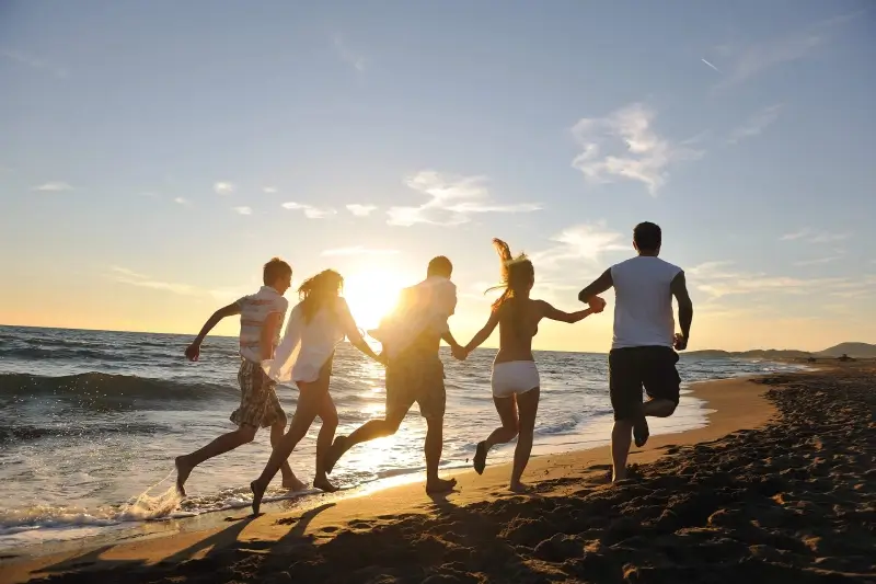 Group of active people enjoying life after recovery